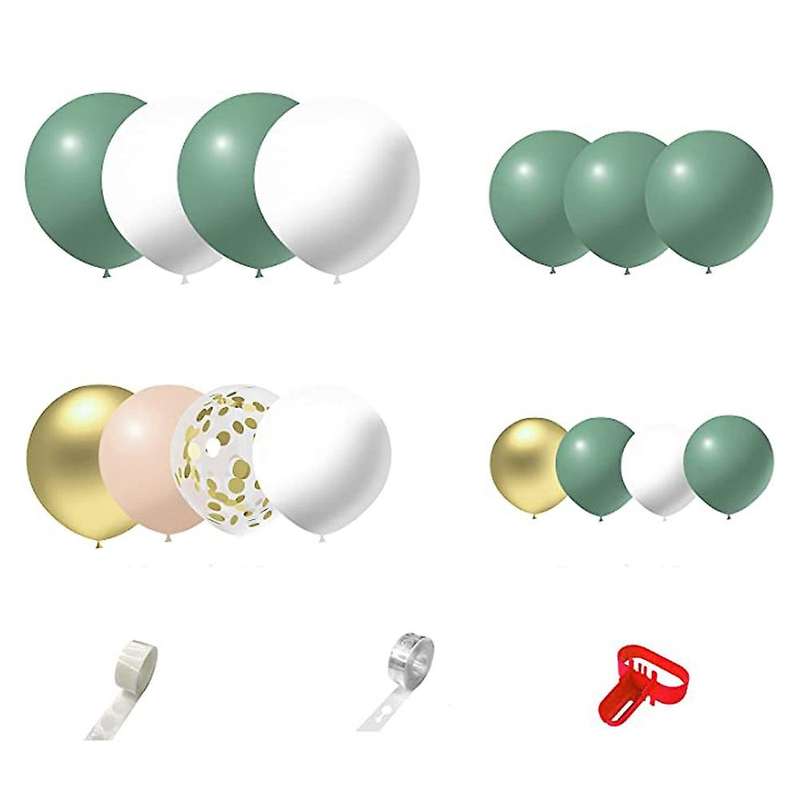 117pcs Avocado Green Balloon Garland Set, for Baby Shower Birthday