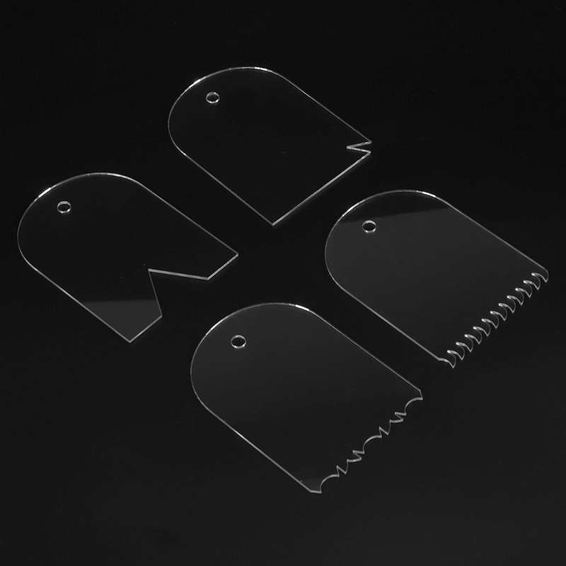 Transparent Acrylic Scraper Cream Scraper 22-piece Set Scraper