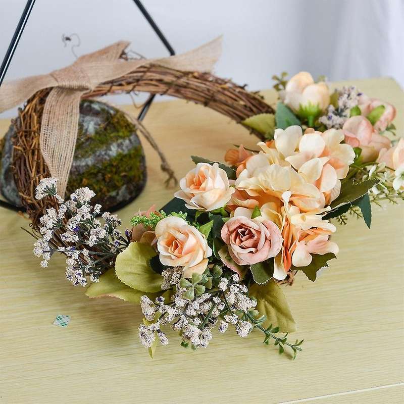 Wreath Hydrangea Wreath Wedding Boho Wreath Floral Accessories(a)