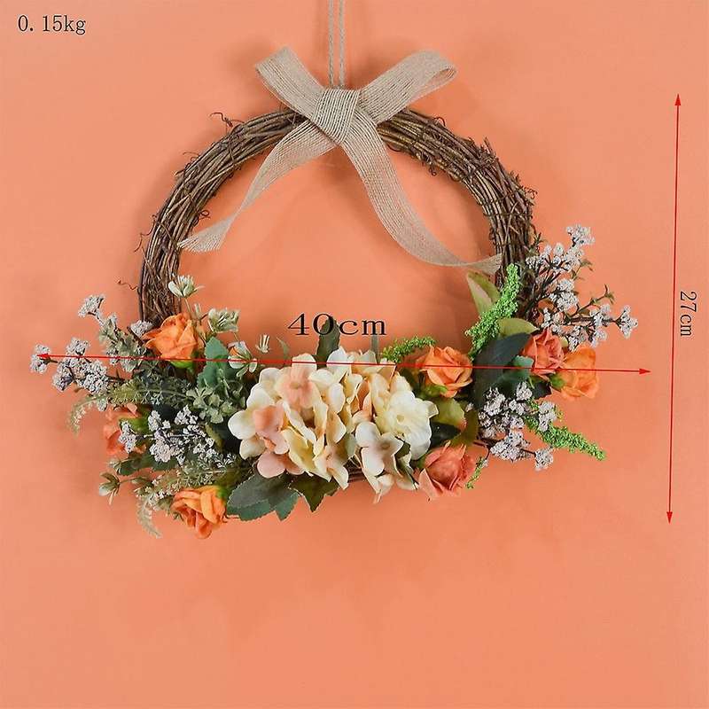 Wreath Hydrangea Wreath Wedding Boho Wreath Floral Accessories(a)