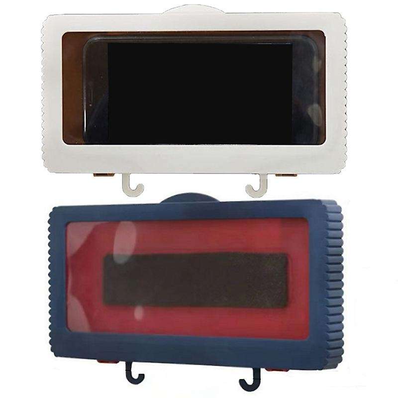 Bathroom Mobile Phone Holder Box Wall Mounted Nail Free Waterproof