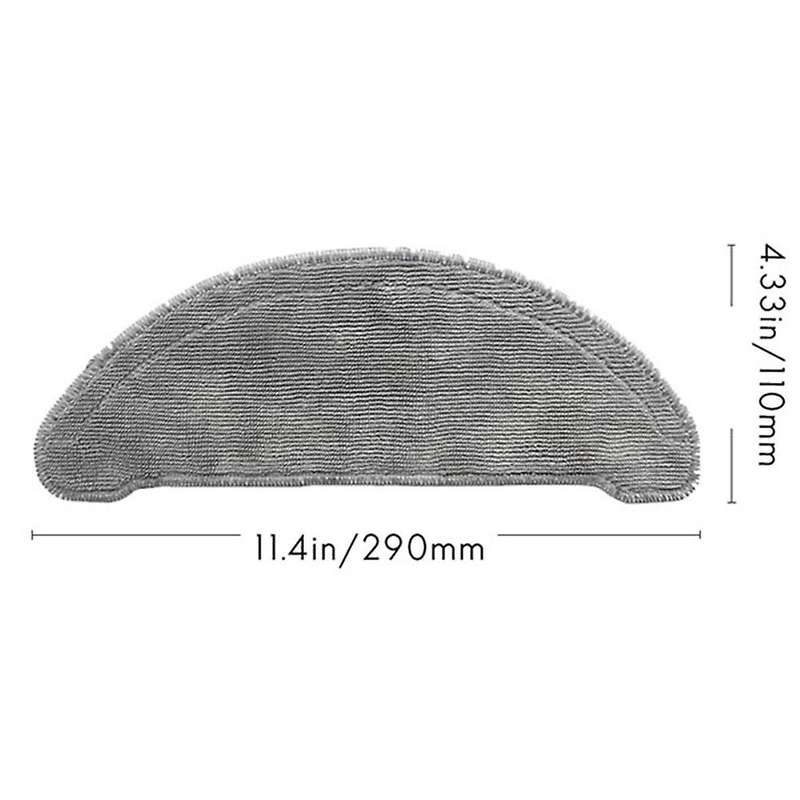 Mop Pad Cloth Side Brush for Xiaomi Roidmi Eve Plus Sdj01rm Robotic
