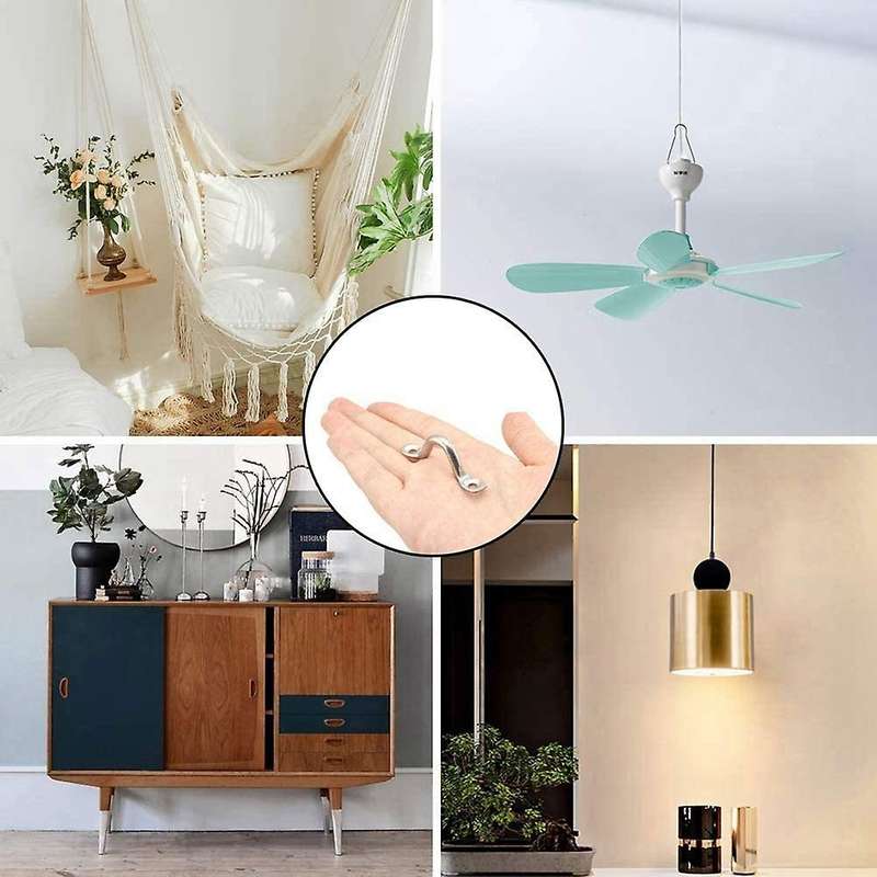 30pcs Stainless Steel Peck Plate Eye Plates Ceiling Hook Eye Plate