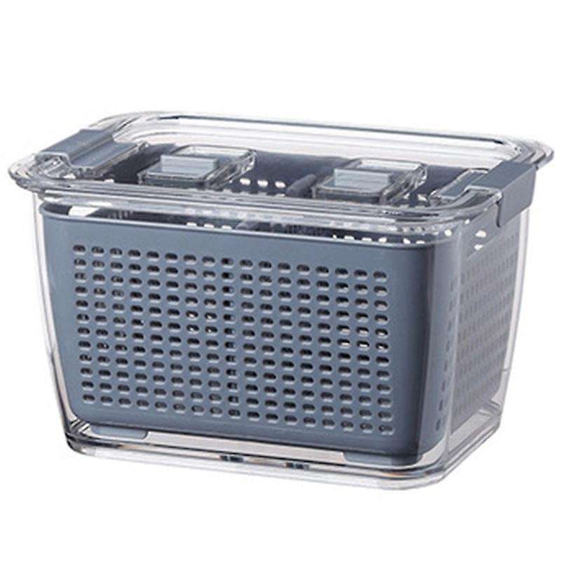 Kitchen Refrigerator Fresh-keeping Storage Box Fruit Drain Crisper-m