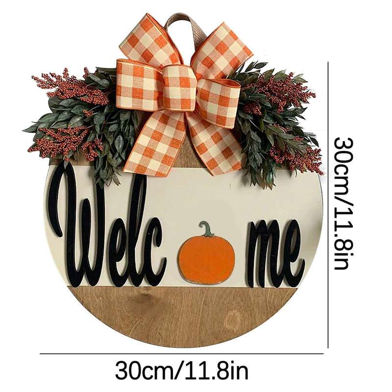 Fall Door Hanger Autumn Nature Decoration Halloween Thanksgiving