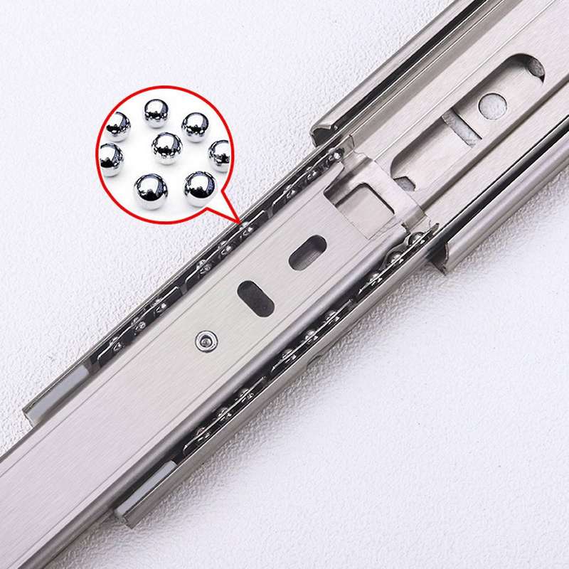 1 Pair Of 6 Inch Stainless Steel Short Drawer Track Slide Rails