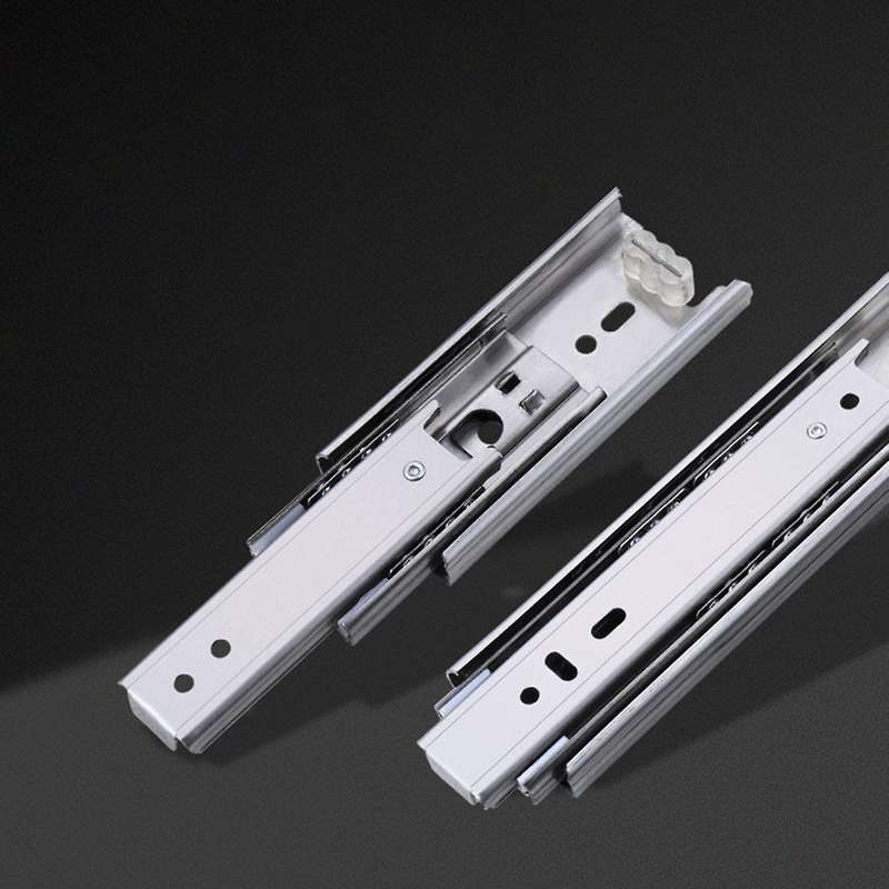 1 Pair Of 6 Inch Stainless Steel Short Drawer Track Slide Rails