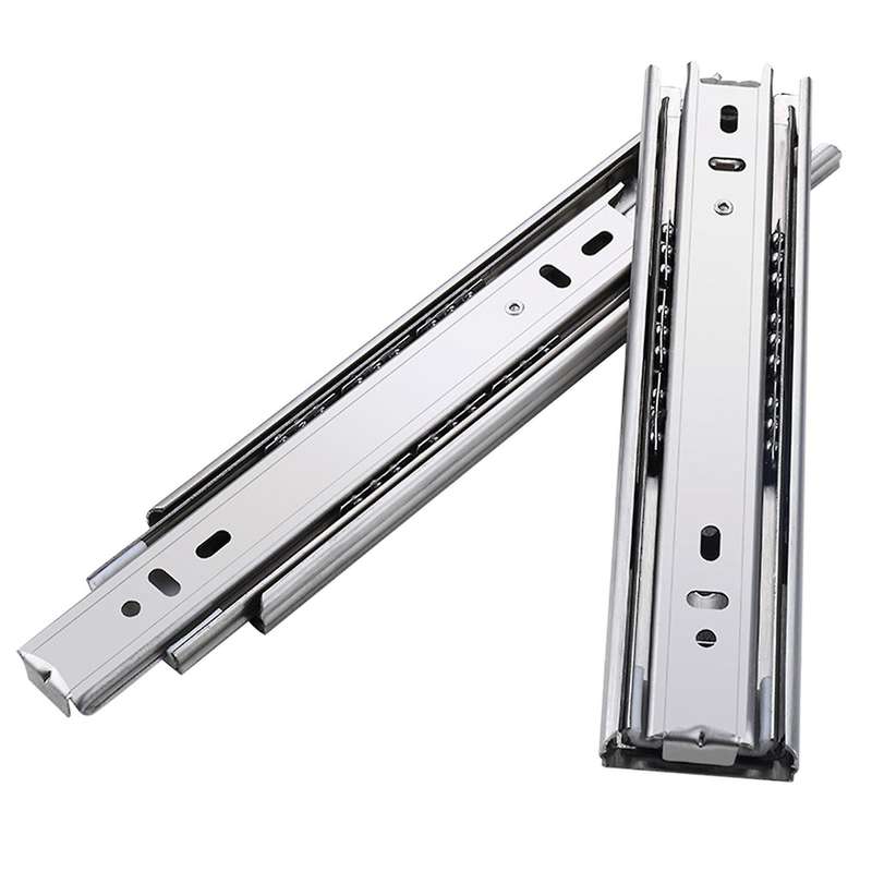 1 Pair Of 6 Inch Stainless Steel Short Drawer Track Slide Rails