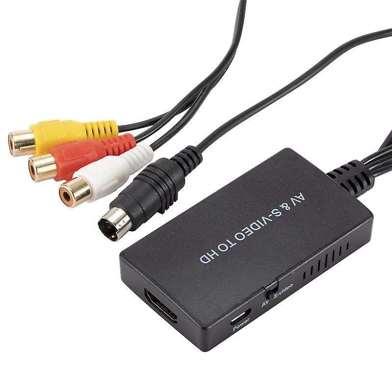 S-video and 3rca Cvbs Composite to Audio Video Converter Support 720p