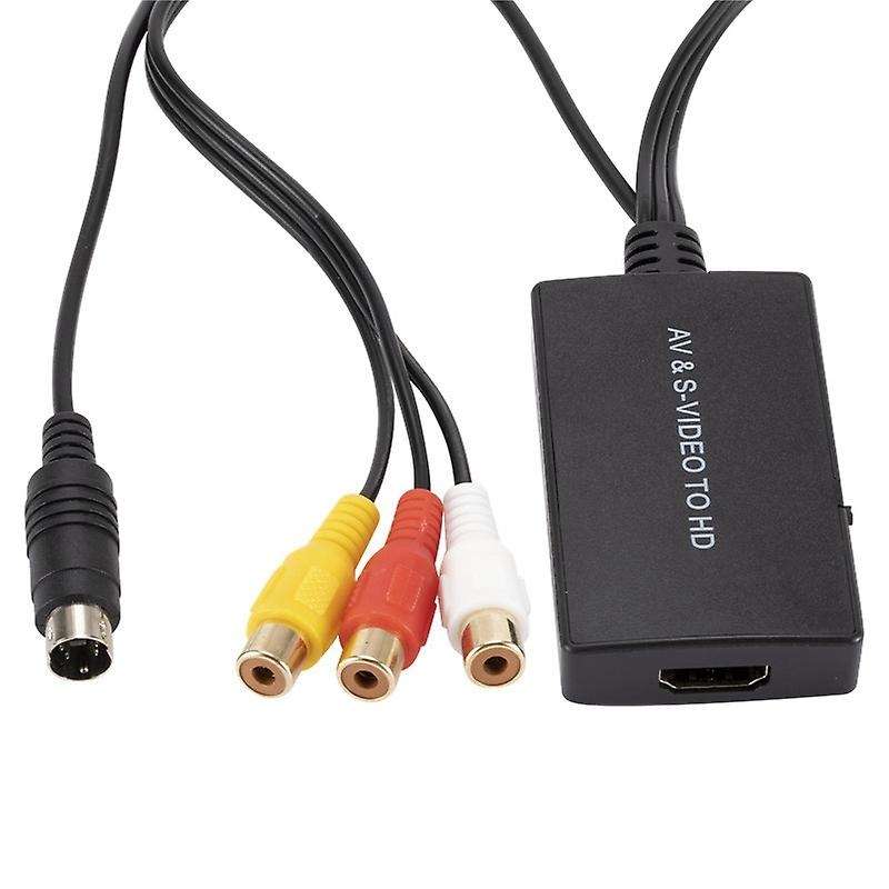 S-video and 3rca Cvbs Composite to Audio Video Converter Support 720p