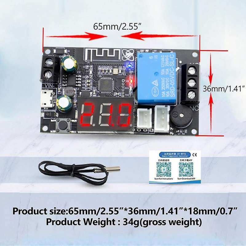 Xy-wftx Remote Wifi Thermostat Temperature Control Module Ntc 10k