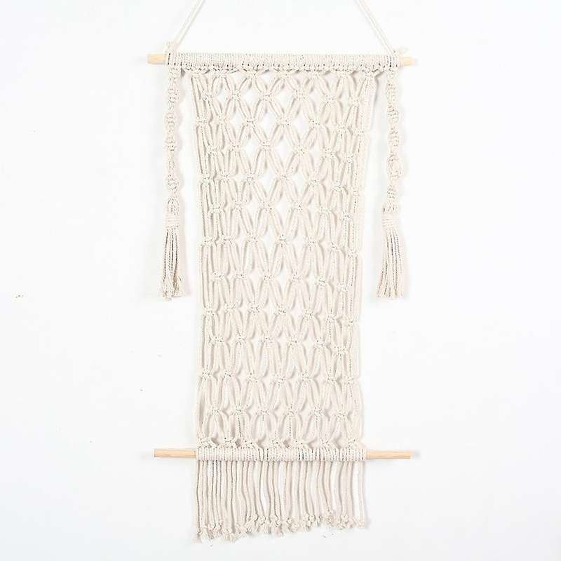 Macrame Magazine Storage Organizer Wall Hanging Decor Mail Key Holder