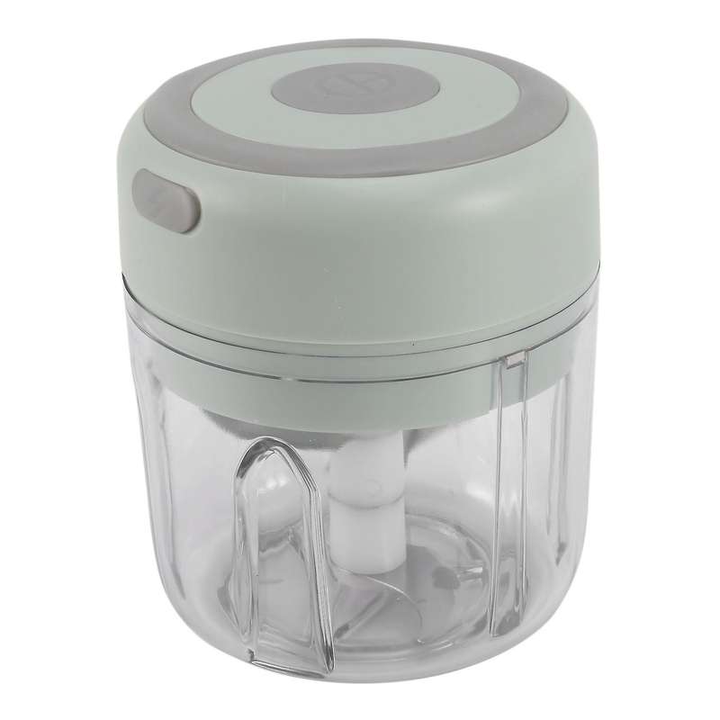 Electric Mini Garlic Chopper Slicer, Wireless Portable (green)