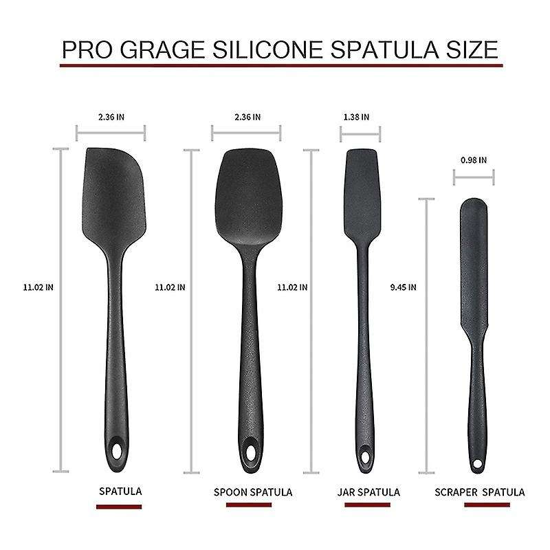 Silicone Spatula Set, Rubber Spatulas Silicone Heat Resistant
