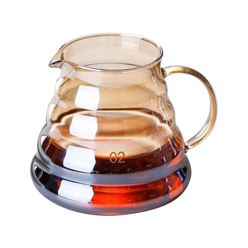 Pour Over Coffee Set V60 Dripper 600ml Coffee Server Glass Funnel,2