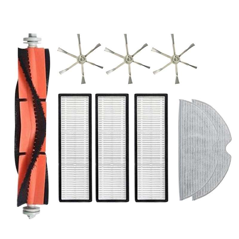 9pcs Hepa Filter Side Brush Main Brush Mop Cloth for Xiaomi Mijia 2c