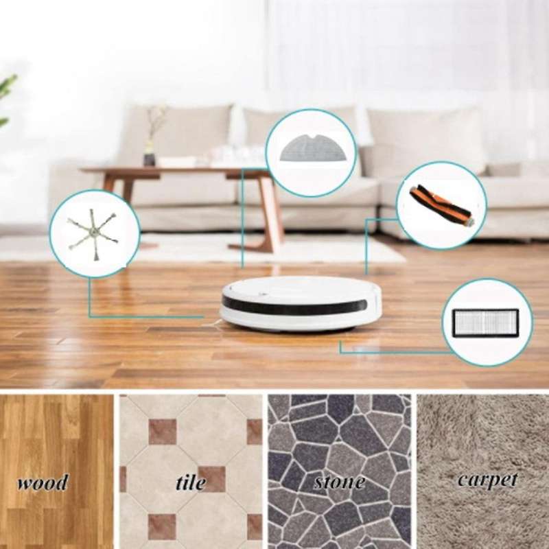 9pcs Hepa Filter Side Brush Main Brush Mop Cloth for Xiaomi Mijia 2c