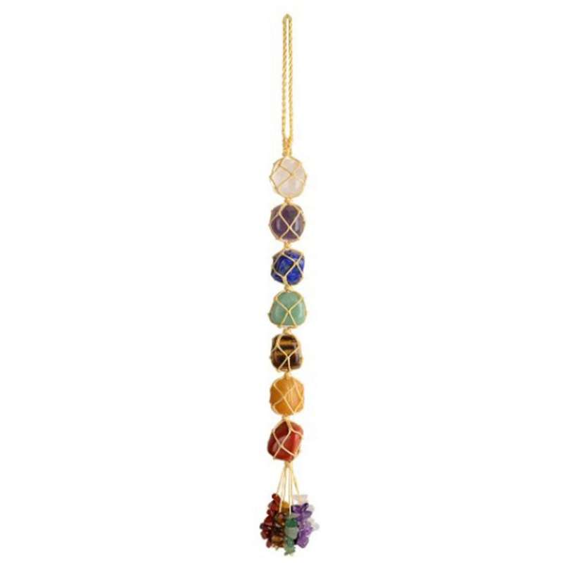 Chakra Healing Crystal Good Luck Decoration Car Window Ornament
