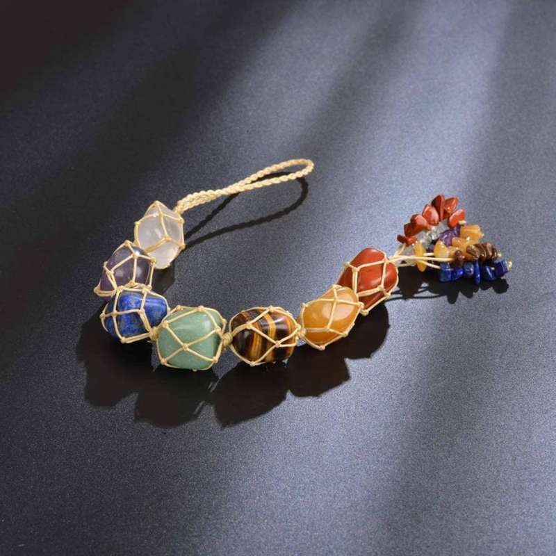 Chakra Healing Crystal Good Luck Decoration Car Window Ornament