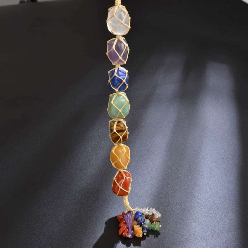 Chakra Healing Crystal Good Luck Decoration Car Window Ornament
