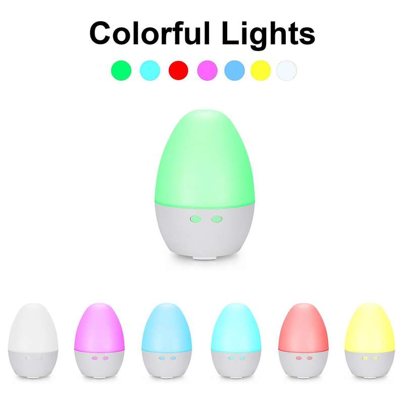 130ml Humidifier Essential Oil Diffuser 7 Colors Lights for Office