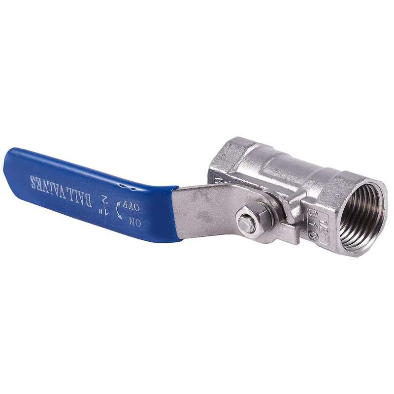 2x 1/2 Inchstainless Steel Internal Thread Lever Handle Ball Valve