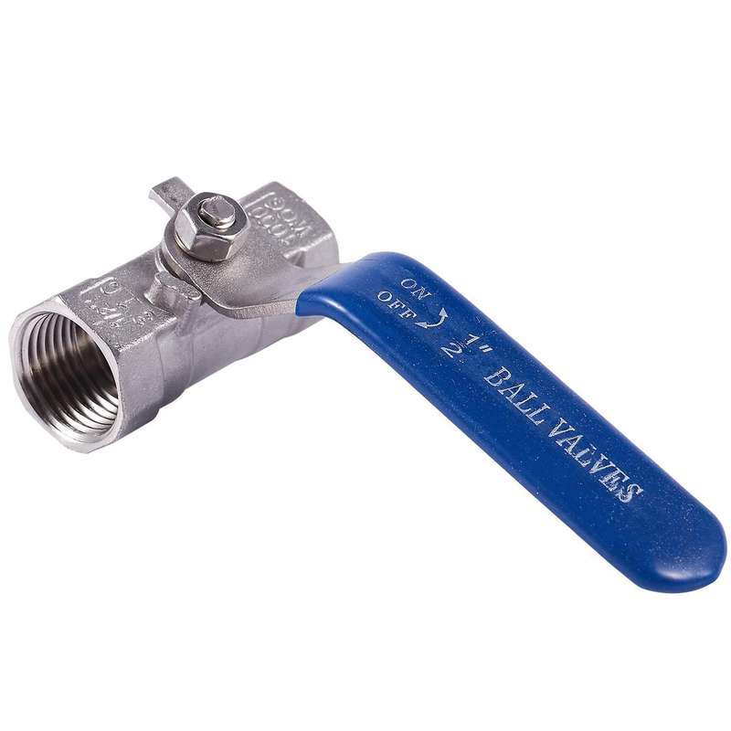 2x 1/2 Inchstainless Steel Internal Thread Lever Handle Ball Valve