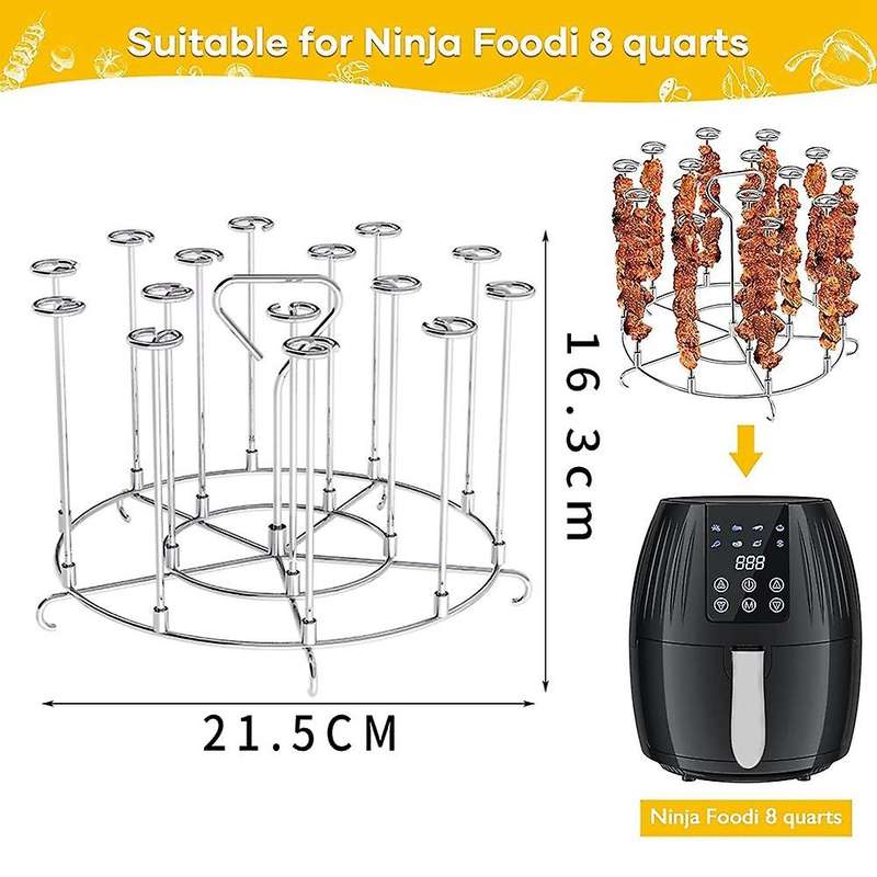 Air Fryer Accessories Grill for Ninja Foodi 8 Quart Dehydrator Rack
