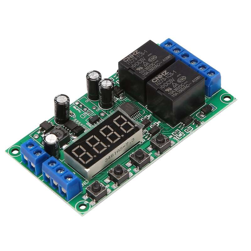 Yf-7 Dual Channel Delay Relay Module Pulse Trigger Cycle Timer
