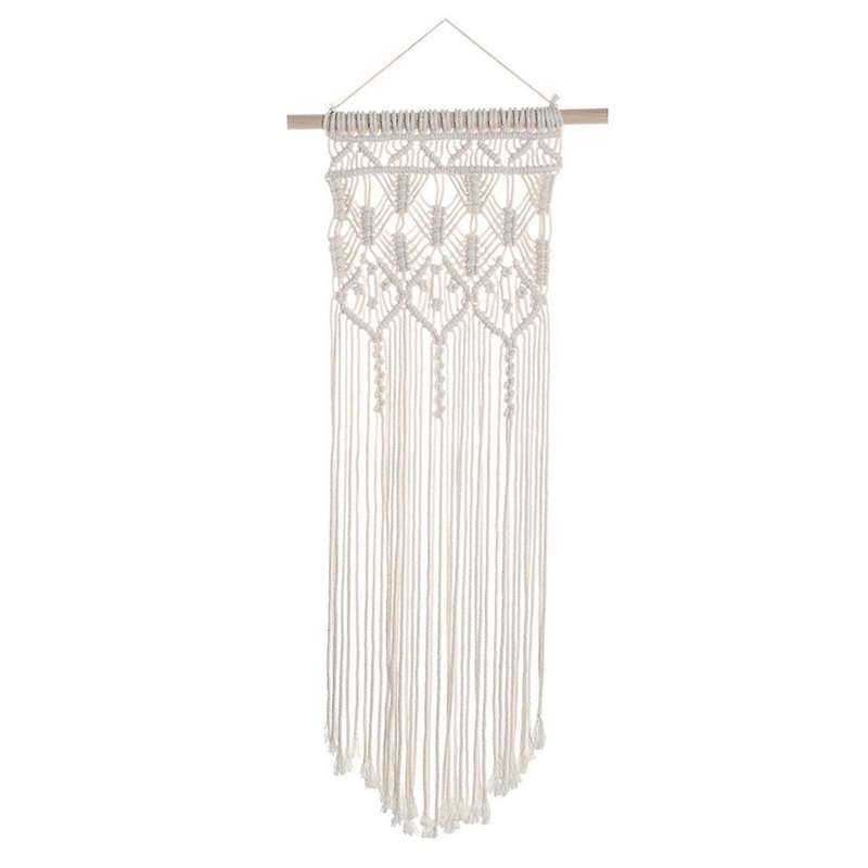 Macrame Boho Tapestry Wall Hanging Hand-woven Dorm Room Decoration, B