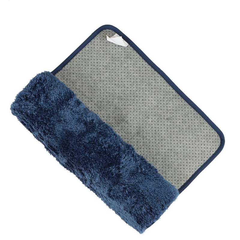 Long Hair Thick Carpet Ins Fresh Bedroom Bedside Blanket,dark Blue