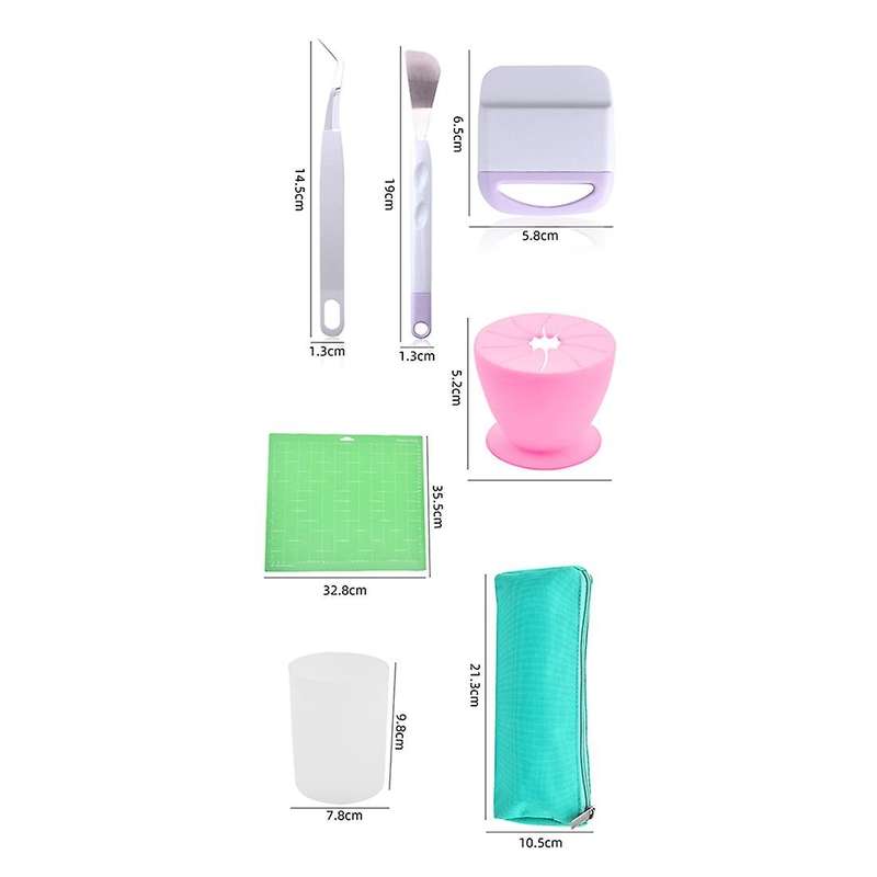 1set Diy Cardstock Crafting Basic Tools Kit Craft Vinyl Weeding Set A