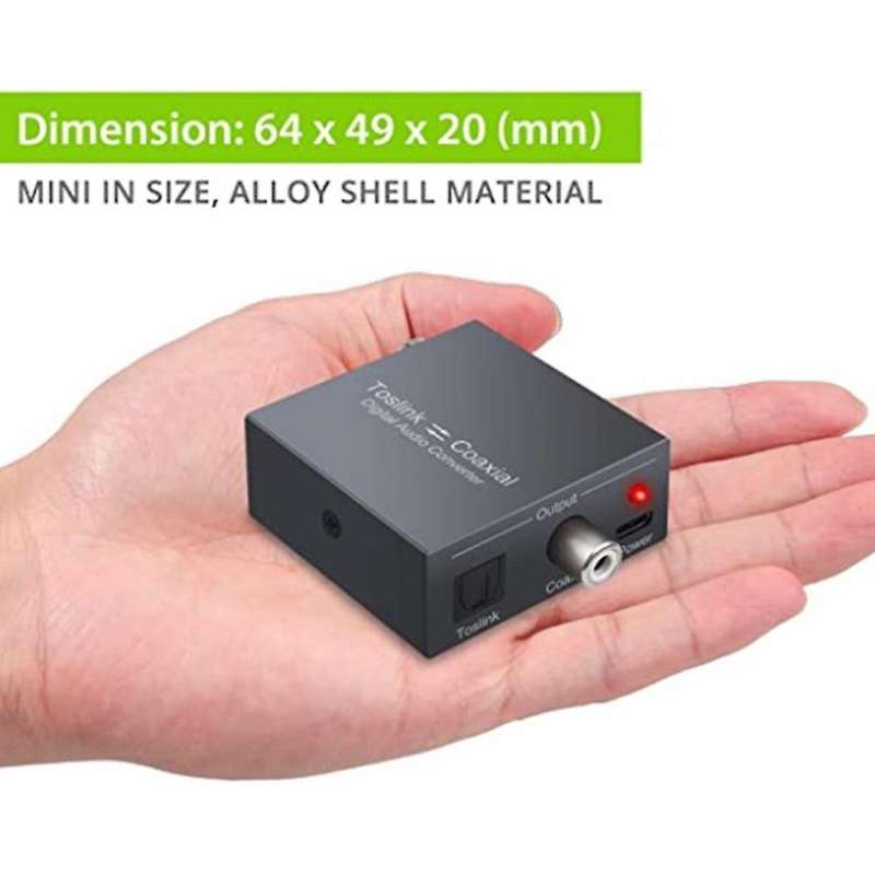 Bi-directional Coaxial Converter, Optical Spdif Toslink Converter