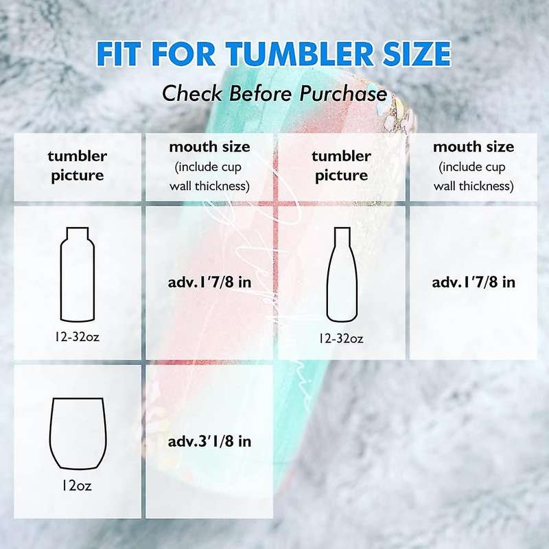Epoxy Paint Flat Cup Covers, Tumbler Protection