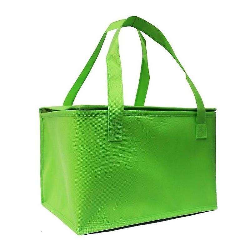 2pcs Insulated Bag Aluminum Foil Thermal Box Waterproof Green