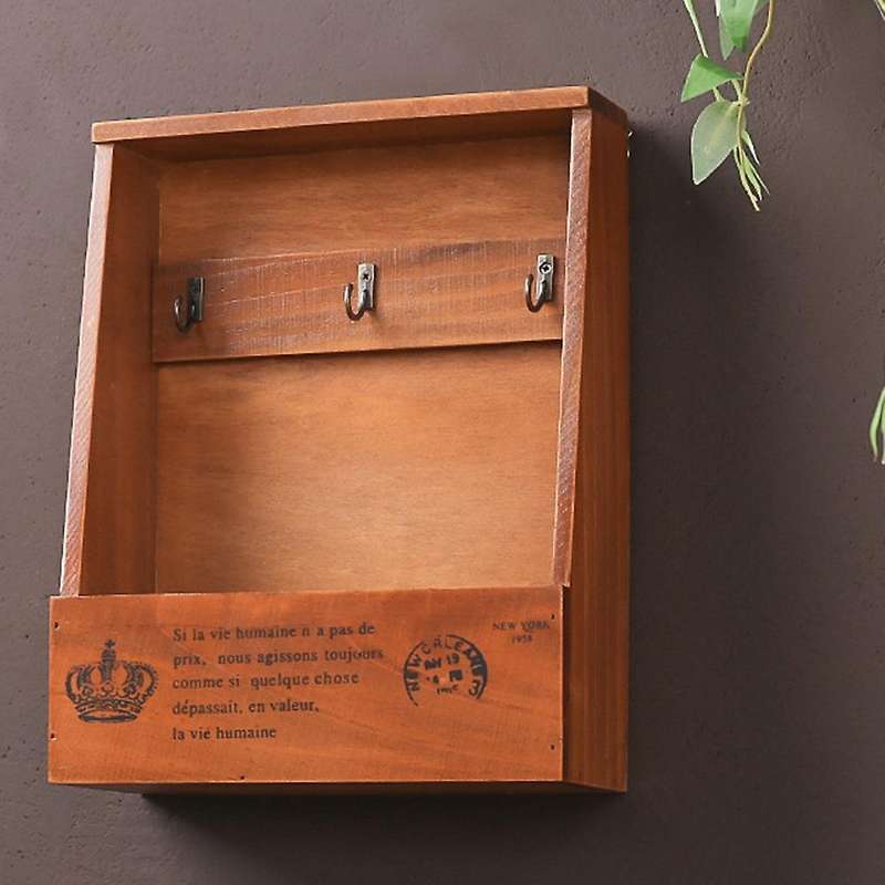 Wooden Key Storage Cabinet Mail for Entryway,living Room,hallwa