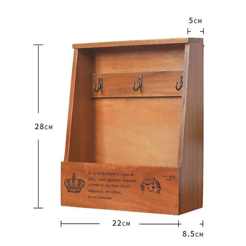 Wooden Key Storage Cabinet Mail for Entryway,living Room,hallwa