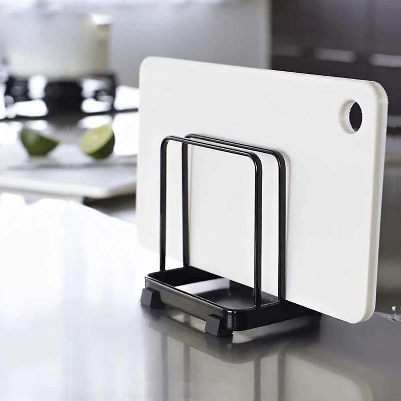 Metal Pot Lid Holder Cutting Board Rack Chopping Board Organizer A