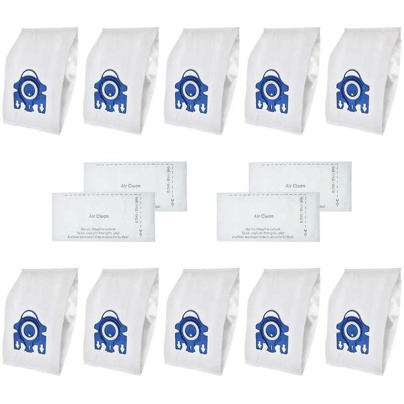 10pcs Dust Bags for Miele Type Gn Vacuum&4pack Filters S2 S5 S8 C1 C3