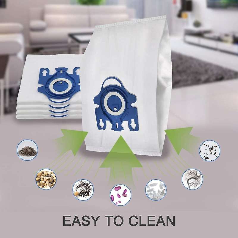 10pcs Dust Bags for Miele Type Gn Vacuum&4pack Filters S2 S5 S8 C1 C3