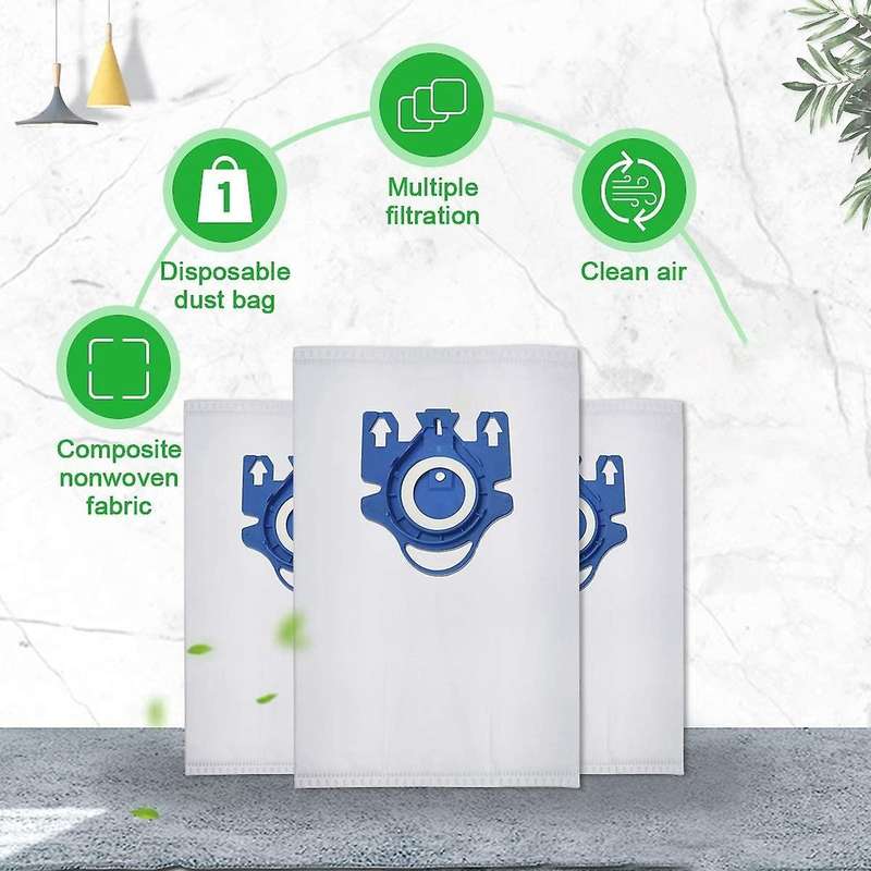 10pcs Dust Bags for Miele Type Gn Vacuum&4pack Filters S2 S5 S8 C1 C3