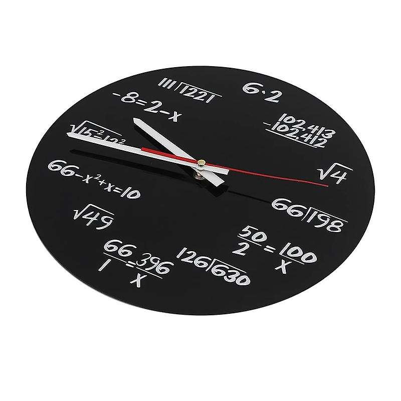 Math Formulas Clock Quiz Clock In Black and White Unique Math