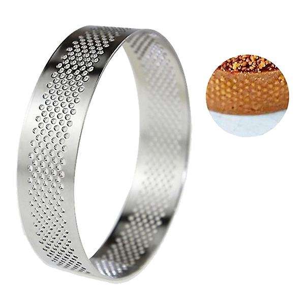 6pcs 6cm Tart Ring Circle Cutter Pie Ring Heat-resistant Mousse Molds