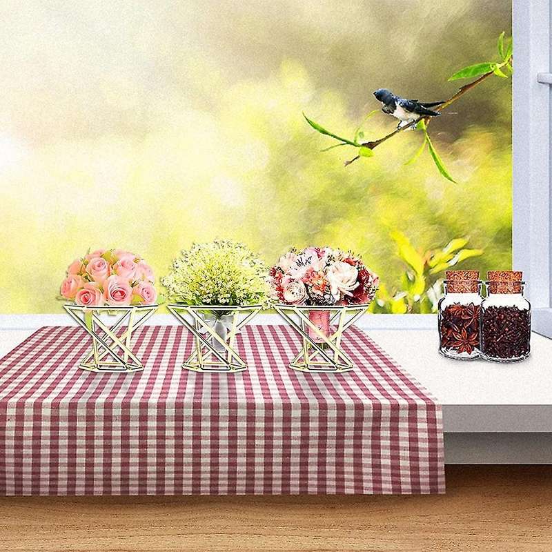 12pcs Mini Air Plant Stand Metal Geometric Air Plant Display Stand