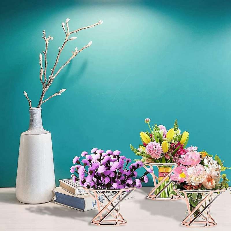 12pcs Mini Air Plant Stand Metal Geometric Air Plant Display Stand
