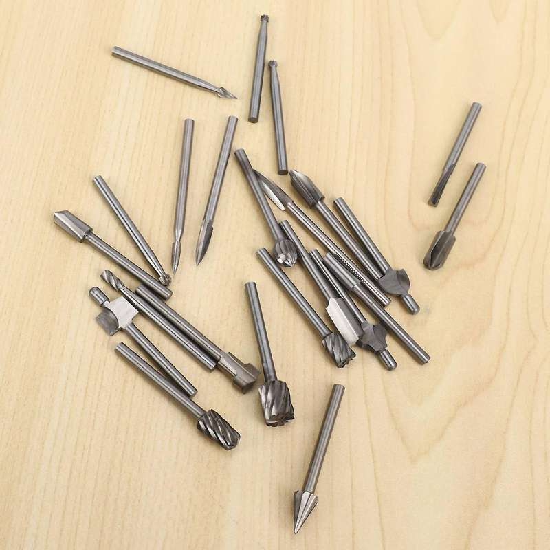 23pc Engraving Drill Set,10 Carbide Engraving Bits,10 Wood Router Bit