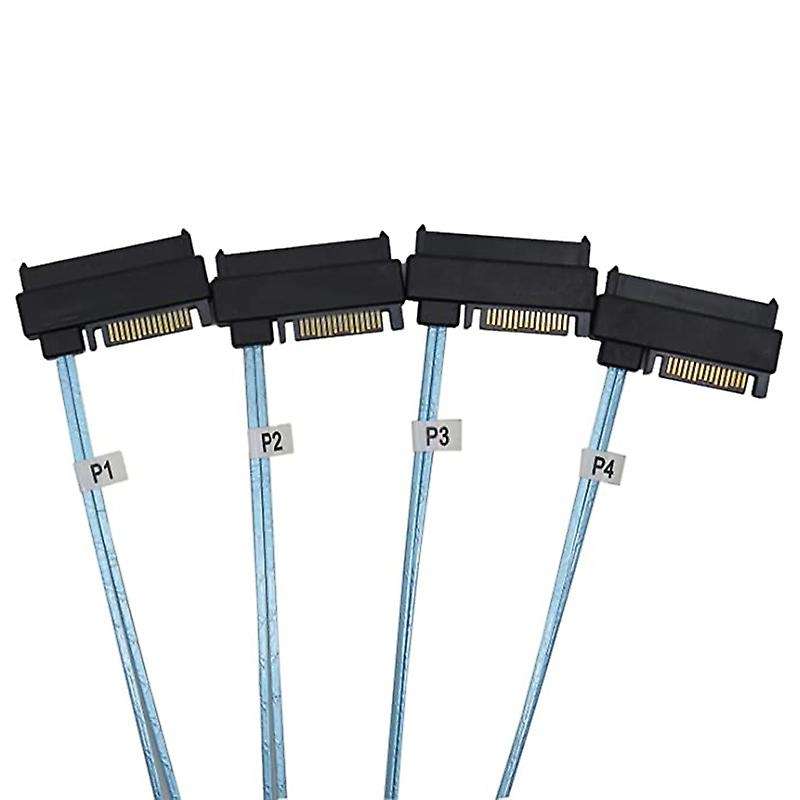 Mini Sas-36p Sff 8087 to 4 Sas 29p Cable 15p Sata Hard Drive Cable 1m