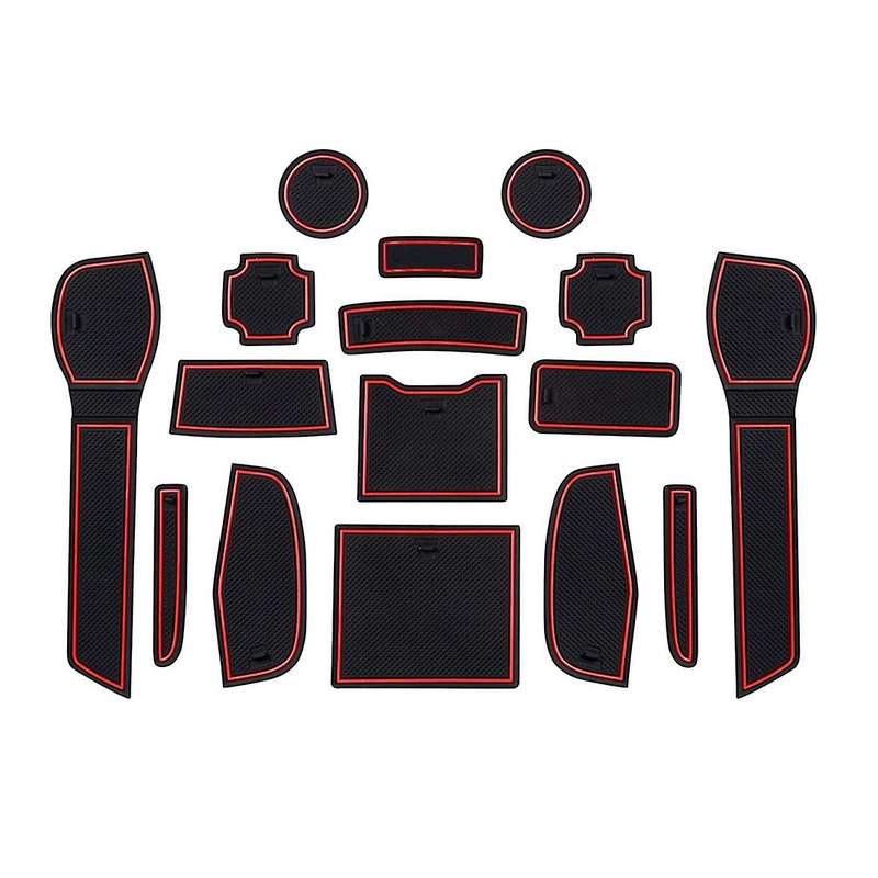 For Nissan Qashqai 2019-2021 Non-slip Mats, Rubber Mats(red)