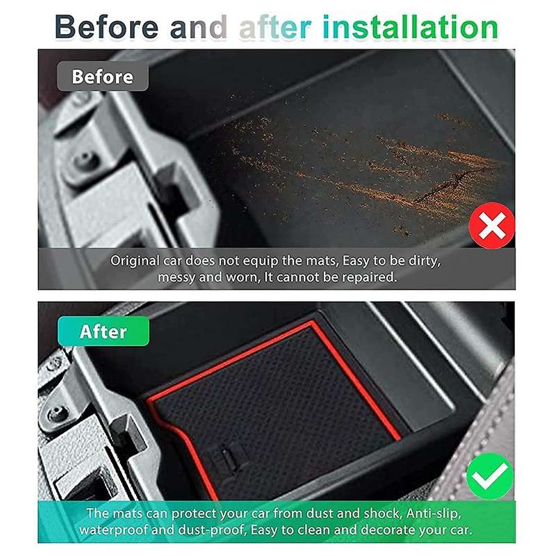 For Nissan Qashqai 2019-2021 Non-slip Mats, Rubber Mats(red)