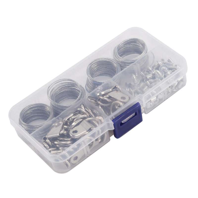 124pcs Picture Hanging Wire Kit,photo Frame Hanging Kit